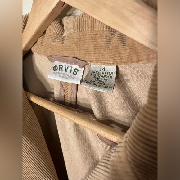 Vintage 90s Orvis Corduroy Blazer Jacket Top - Picture 2 of 5